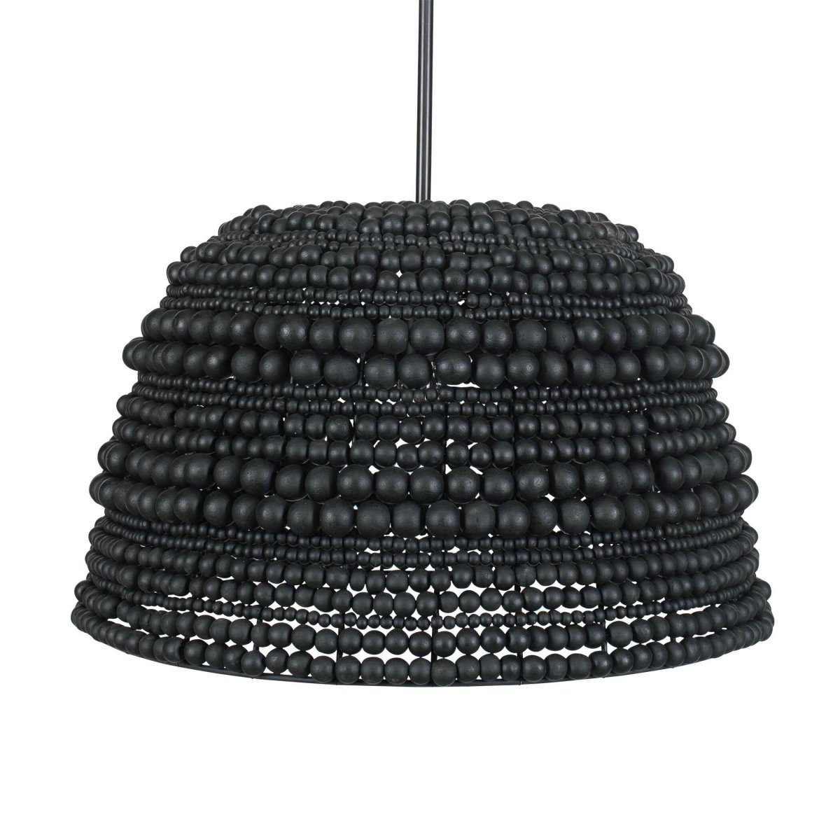 Persephone Black Bead 1 Light Pendant - Uttermost - Pendants by Modest Hut