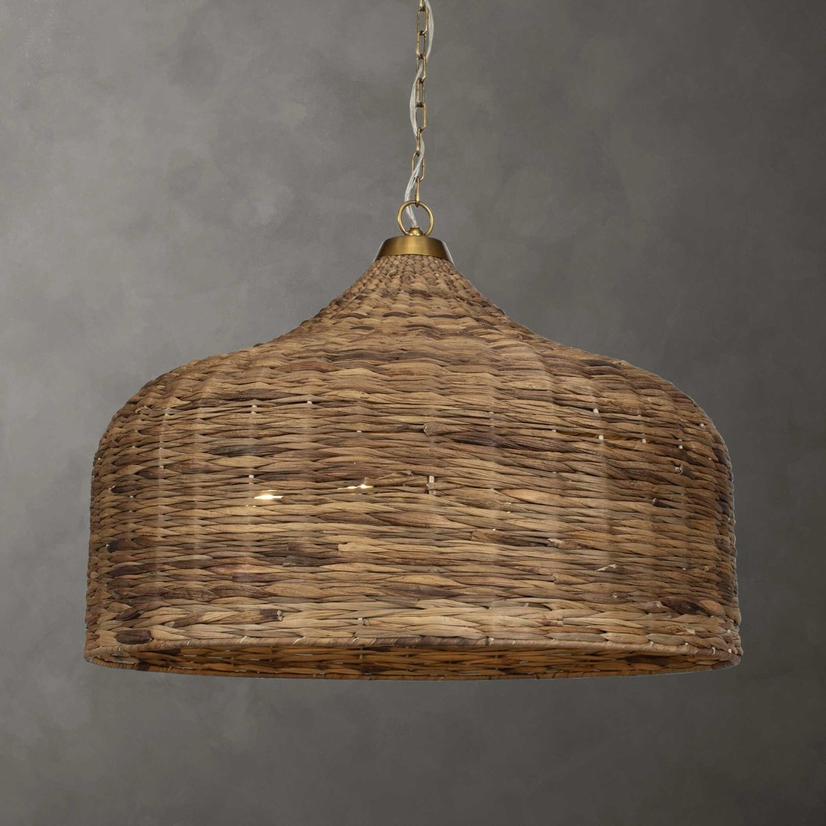 Tauranga Seagrass 5 Light Pendant - Uttermost - Pendants by Modest Hut