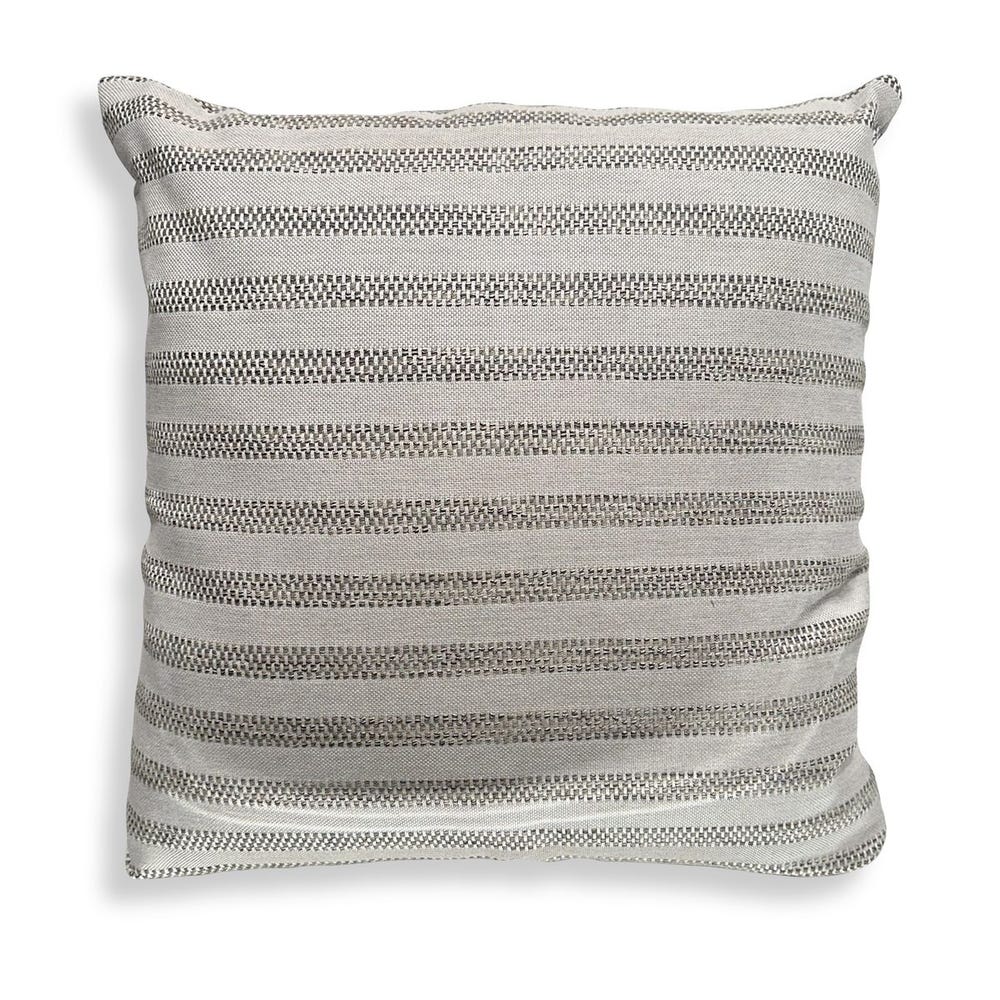 Basket Stripe Outdoor Pillow - Rattan - Uttermost - Pillows by Modest Hut