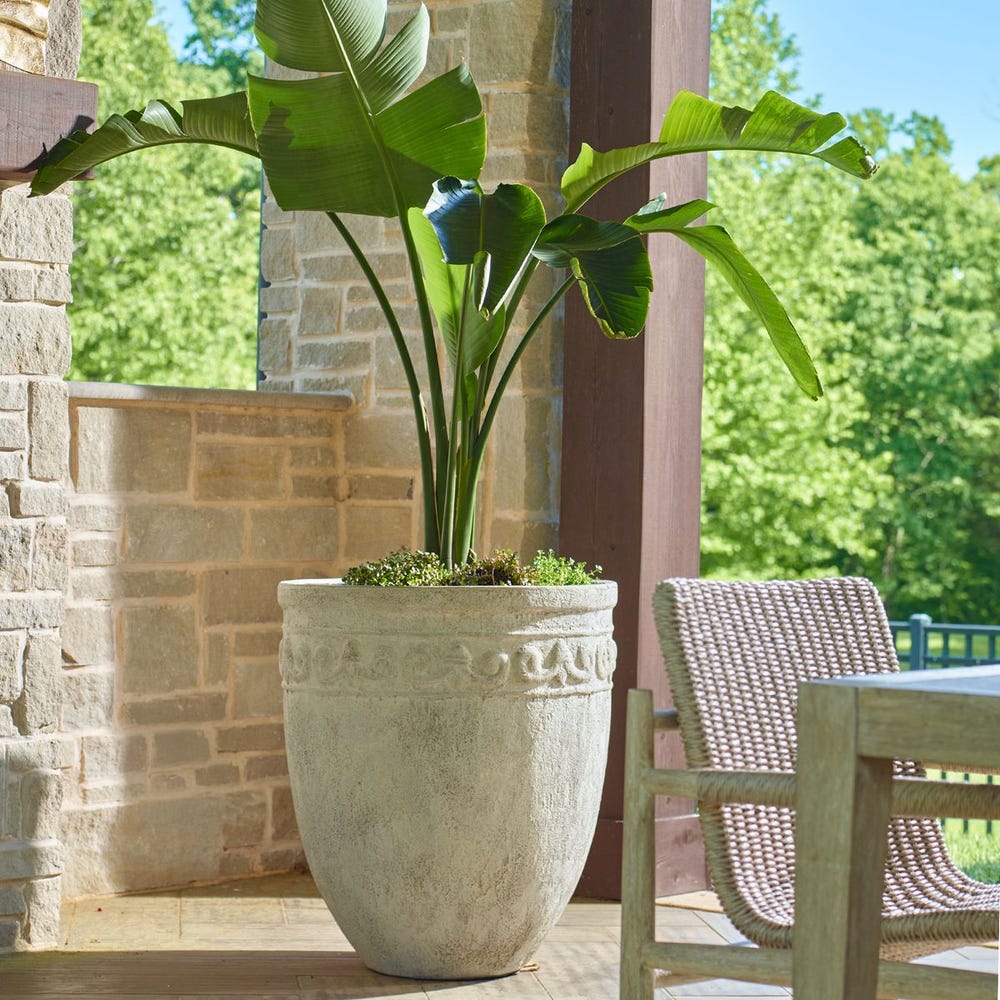 Timeless Terrace Outdoor Planter - Uttermost - Planter by Modest Hut