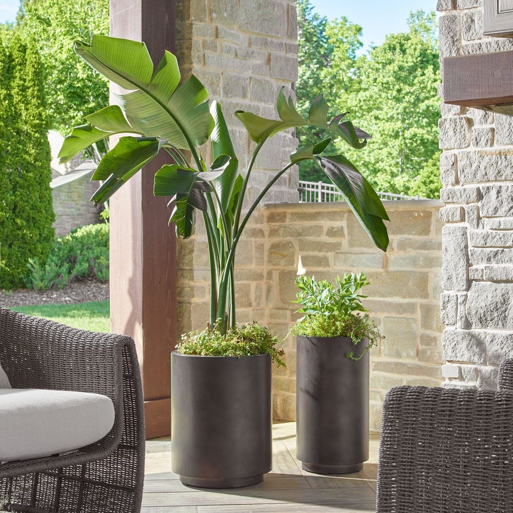 Volcan Outdoor Planters, S/2 - Uttermost - Planter by Modest Hut