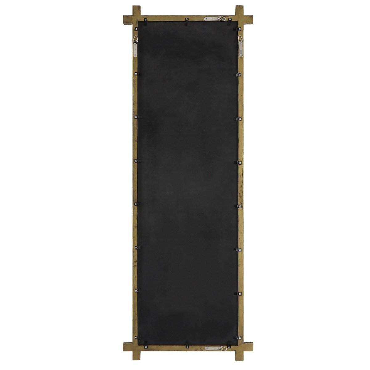 Abanu Ribbed Gold Dressing Mirror - Rectangular Mirrors Detail View 5 - Luxury Home Furnishing