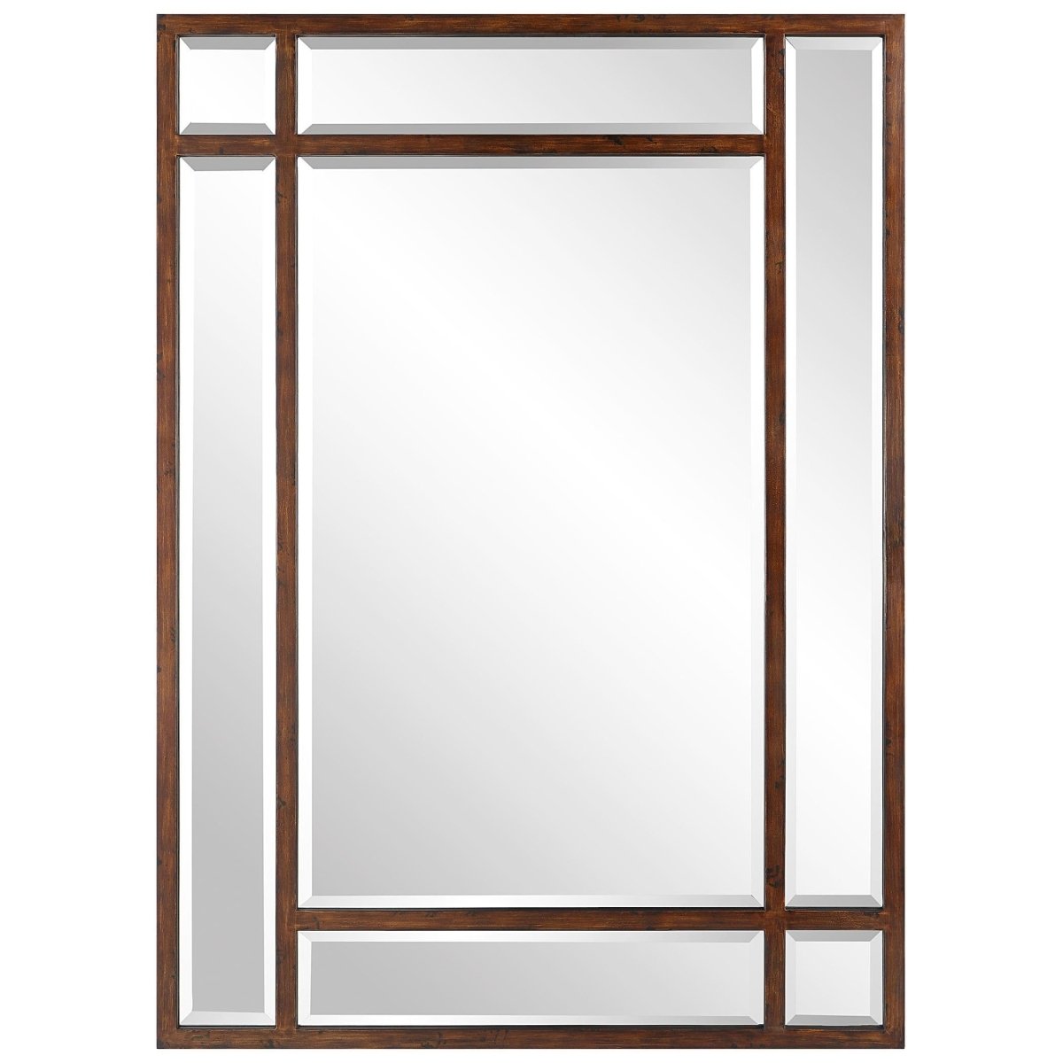 Adelio Rectangular Iron Mirror - Uttermost - Rectangular Mirrors by Modest Hut