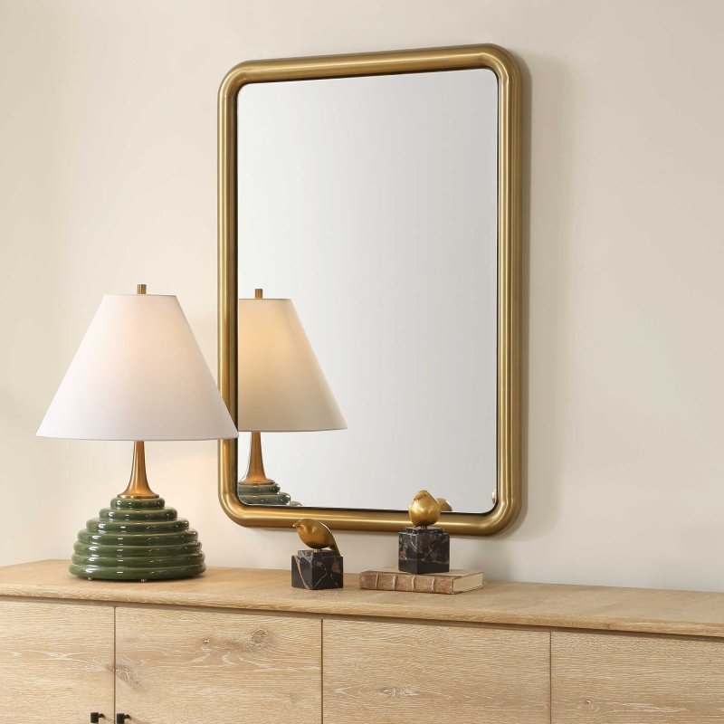 Atkinson Modern Brass Mirror - Other Mirrors