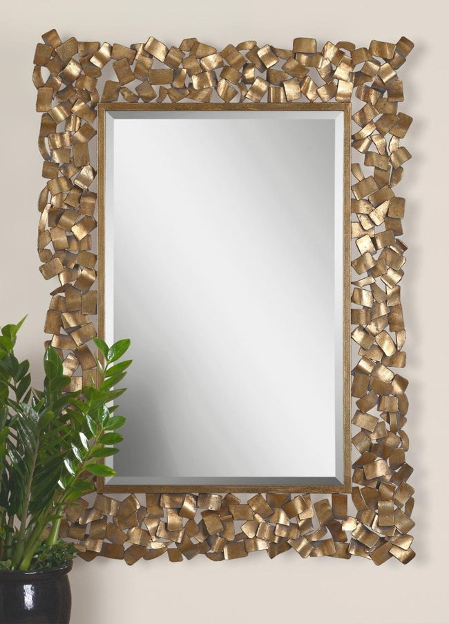 Capulin Antique Gold Mirror - Uttermost - Rectangular Mirrors by Modest Hut