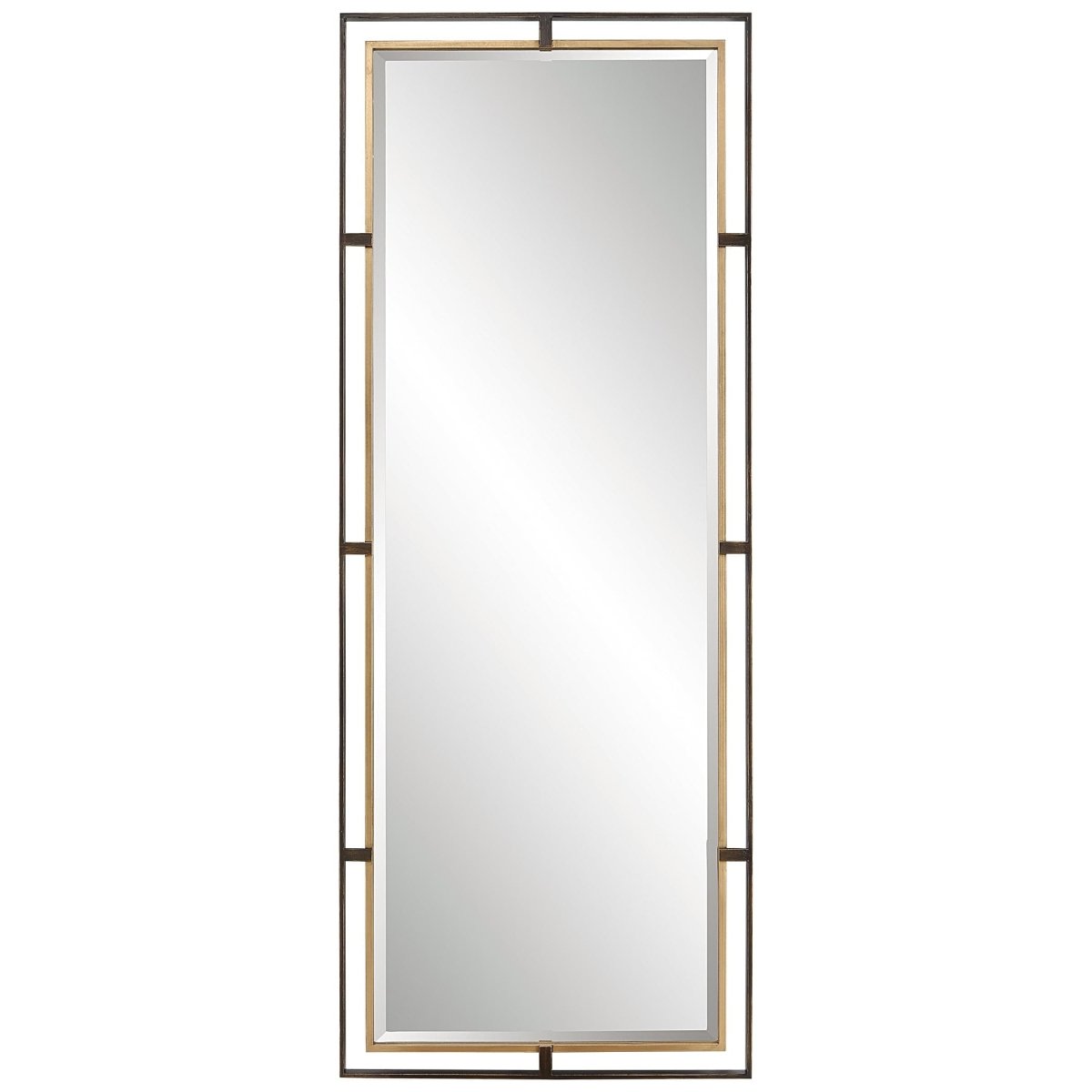 Carrizo Tall Bronze & Gold Mirror - Uttermost - Rectangular Mirrors by Modest Hut