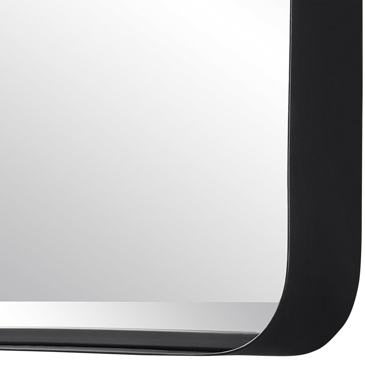 Crofton Black Large Mirror - Uttermost - Rectangular Mirrors by Modest Hut