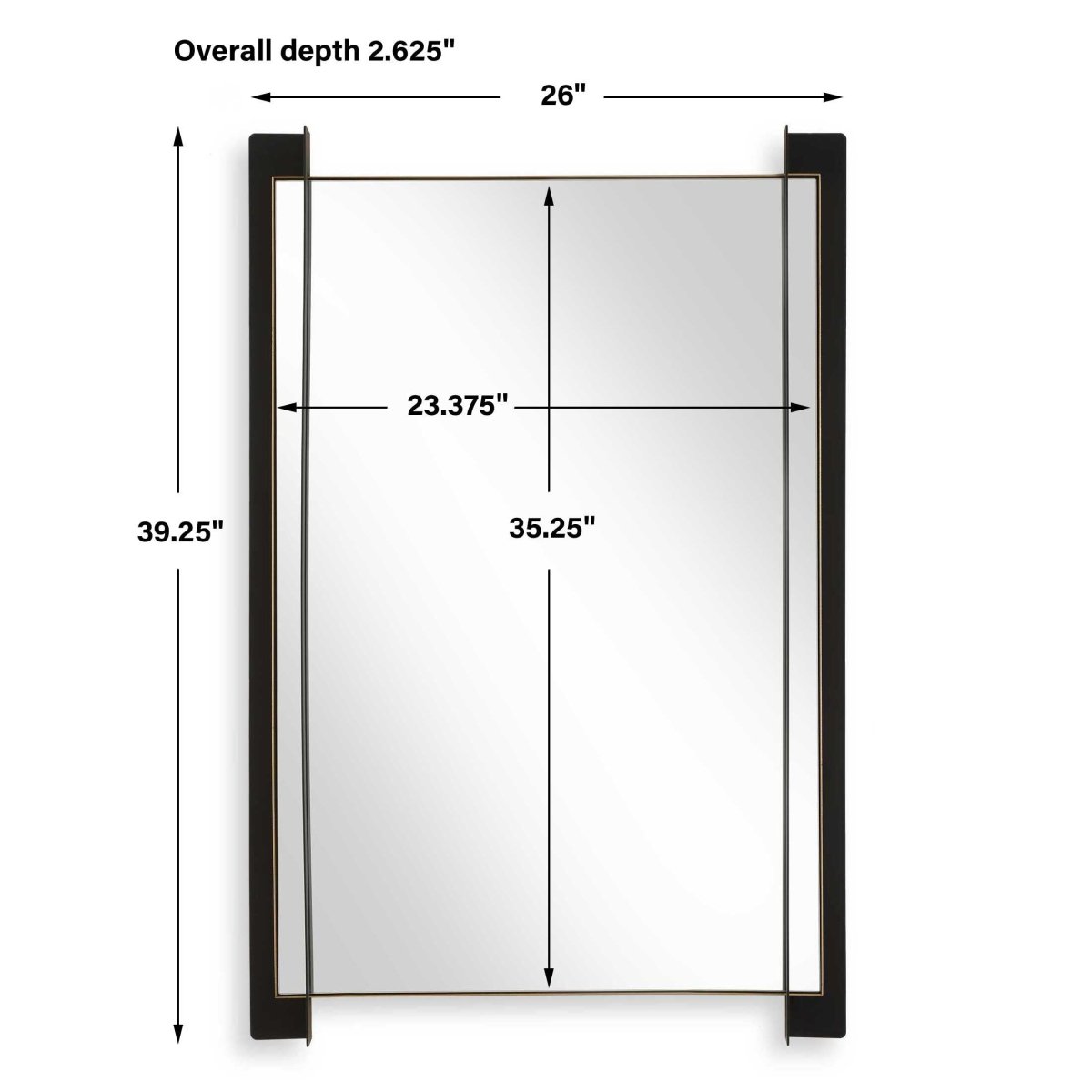 Cunene Industrial Wall Mirror - Uttermost - Rectangular Mirrors by Modest Hut
