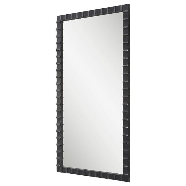 Dandridge Black Industrial Mirror - Uttermost - Rectangular Mirrors by Modest Hut