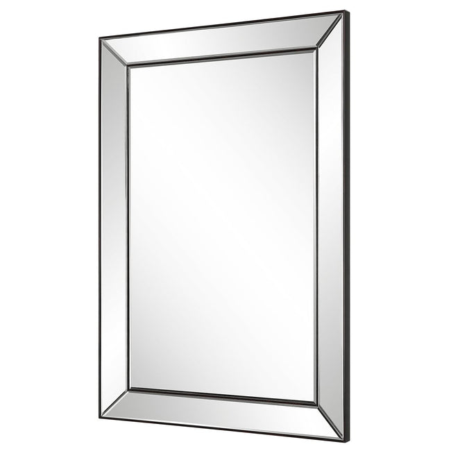 Dark Bronze Rectangular Mirror with Thin Inner Edge - Uttermost - Rectangular Mirrors by Modest Hut