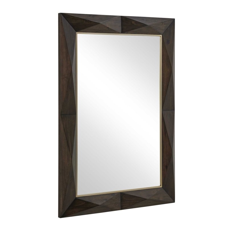 Diamond In The Rough Wood Mirror - Other Mirrors