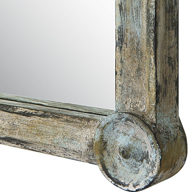 Gattola Gray Wash Dressing Mirror - Uttermost - Rectangular Mirrors by Modest Hut