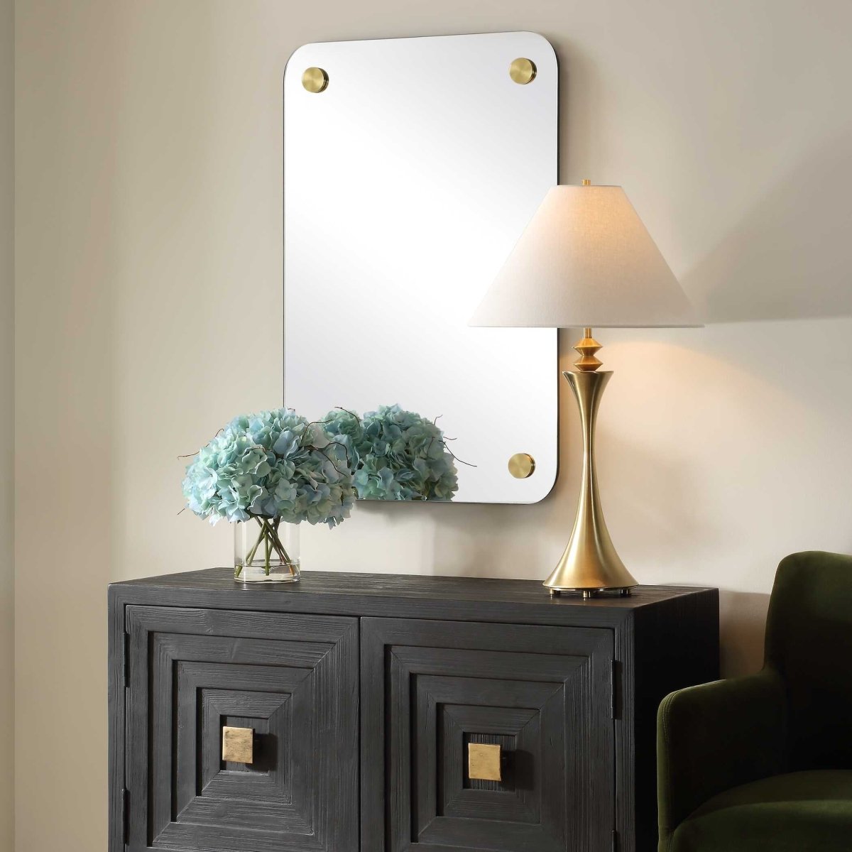 Hamrick Frameless Mirror - Uttermost - Rectangular Mirrors by Modest Hut