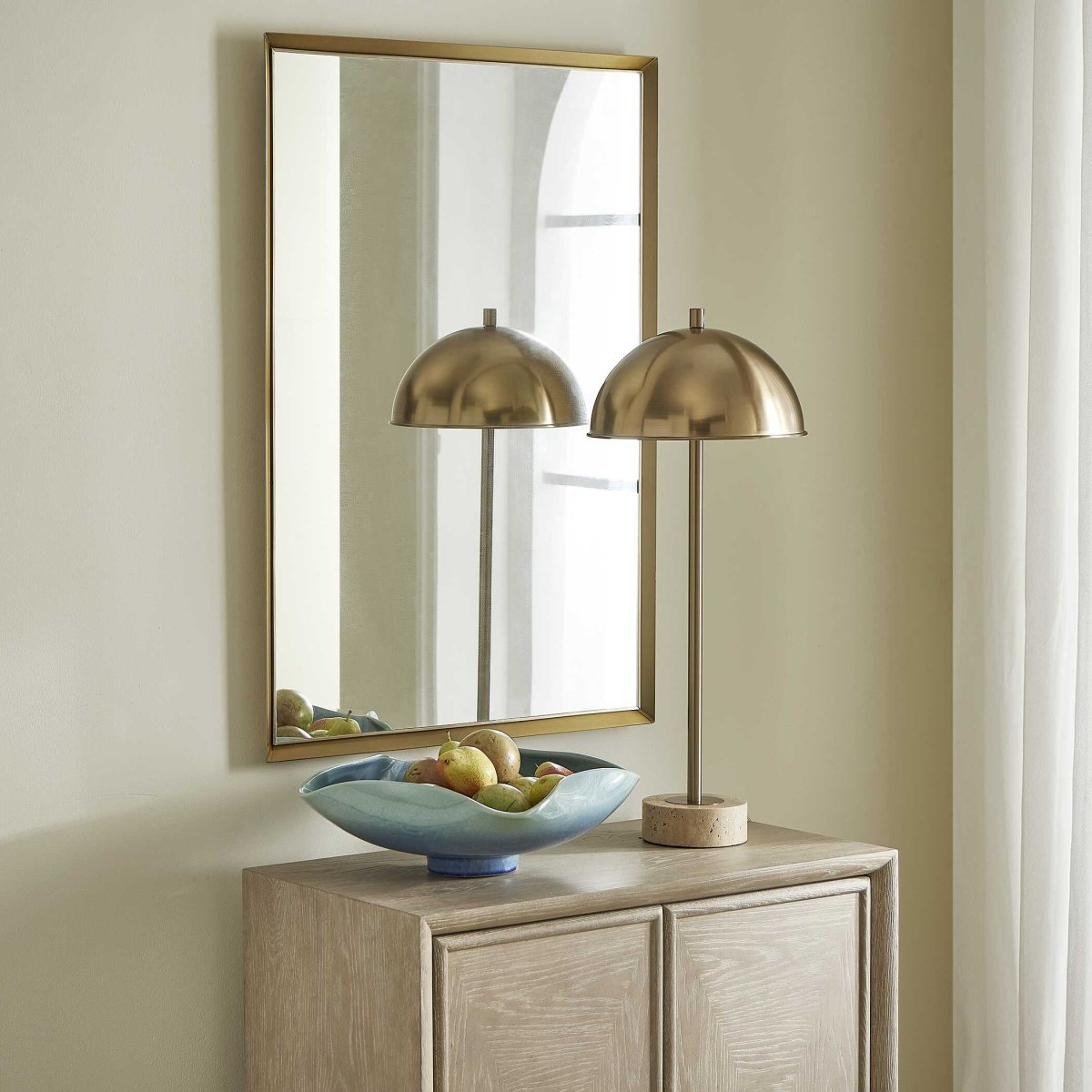 Heisler Brass Mirror - Uttermost - Rectangular Mirrors by Modest Hut