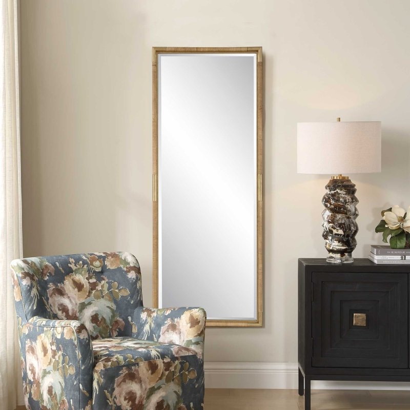 Kampar Full Length Rattan Tall Mirror - Other Mirrors