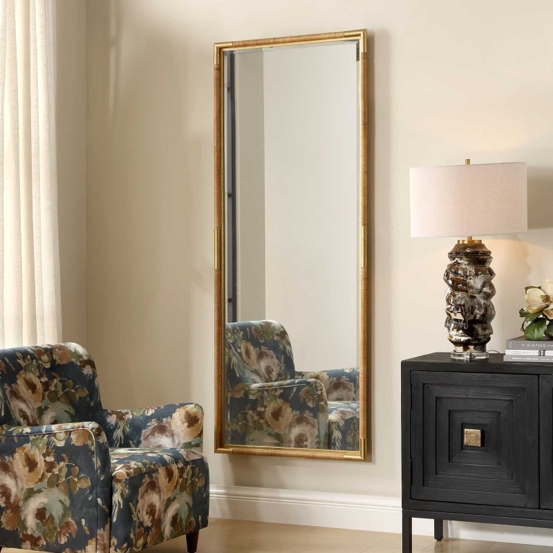Kampar Full Length Rattan Tall Mirror - Other Mirrors