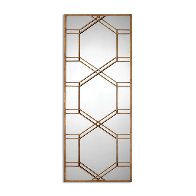 Kennis Large Gold Leaf Mirror - Uttermost - Rectangular Mirrors by Modest Hut
