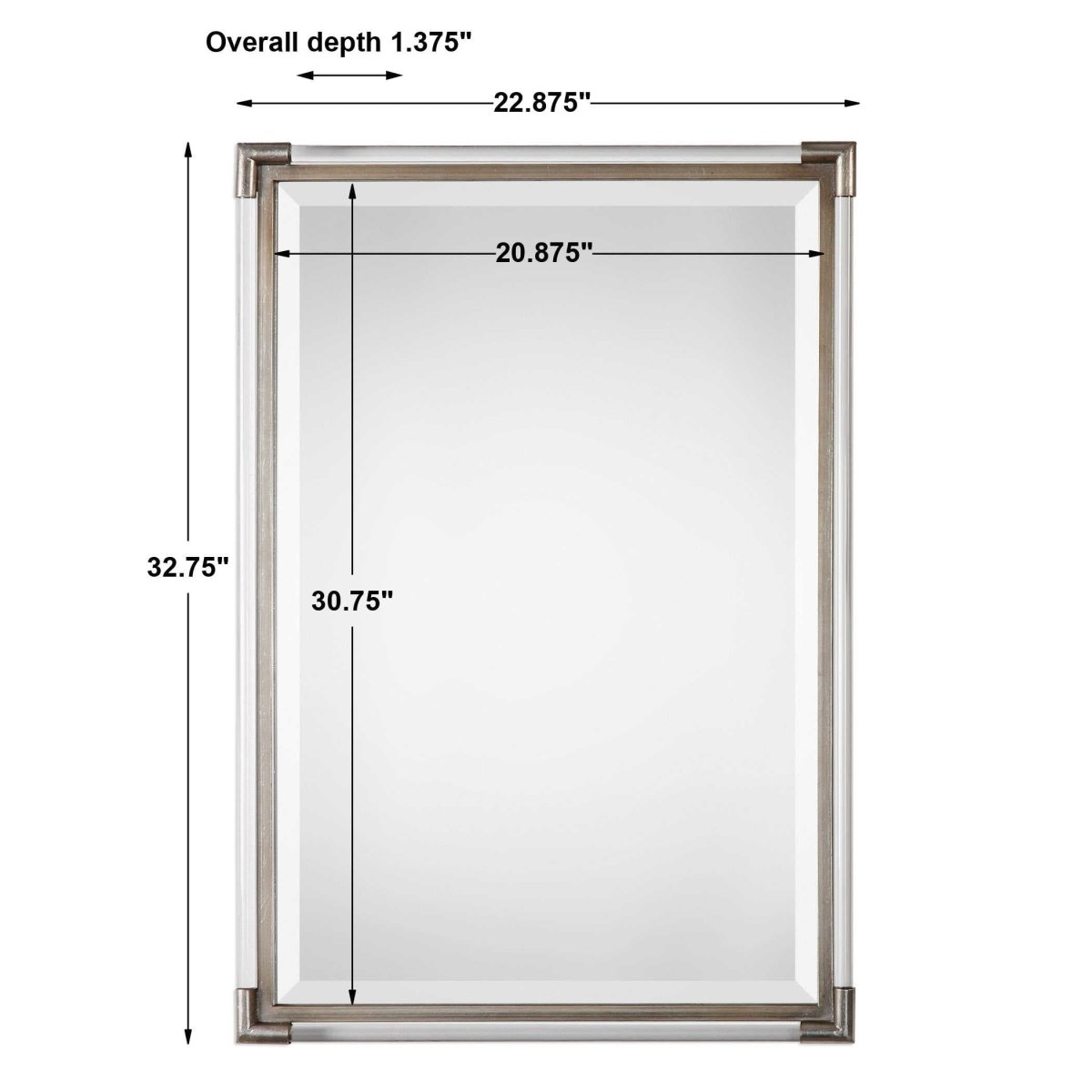 Mackai Mirror - Uttermost - Rectangular Mirrors by Modest Hut