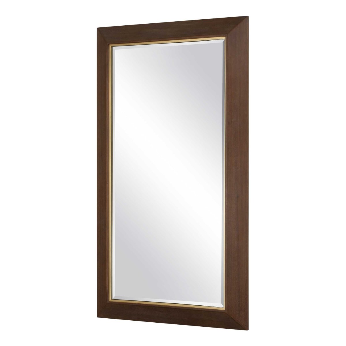 Matheson Rectangular Walnut Mirror - Uttermost - Rectangular Mirrors by Modest Hut