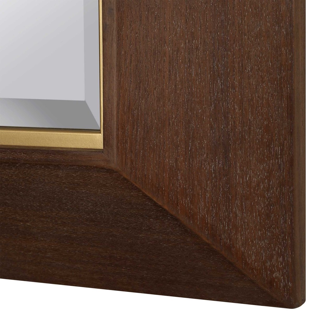 Matheson Rectangular Walnut Mirror - Uttermost - Rectangular Mirrors by Modest Hut