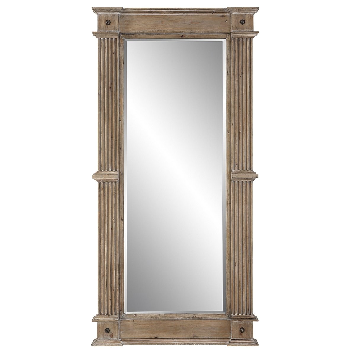 McAllister Natural Wood Oversized Mirror - Uttermost - Rectangular Mirrors by Modest Hut