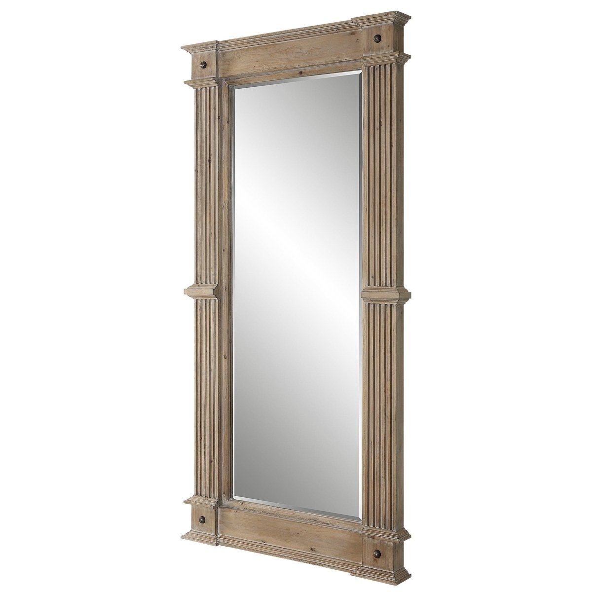 McAllister Natural Wood Oversized Mirror - Uttermost - Rectangular Mirrors by Modest Hut