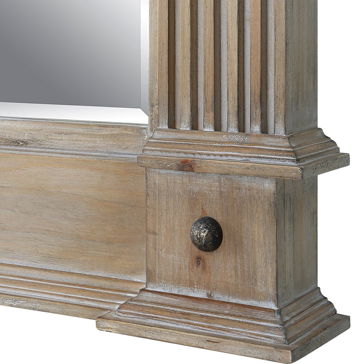 McAllister Natural Wood Oversized Mirror - Uttermost - Rectangular Mirrors by Modest Hut