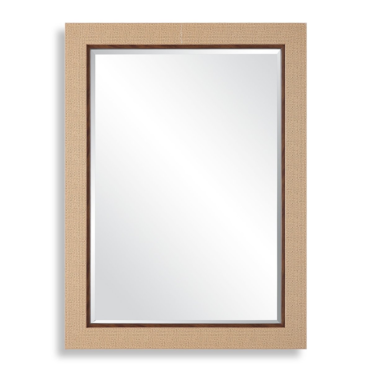 Natural Basket Weave Coastal Frame Mirror - Uttermost - Rectangular Mirrors by Modest Hut