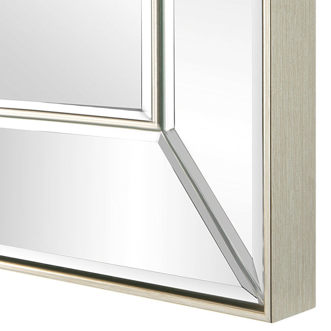 Nickel Rectangular Mirror with Thin Inner Edge - Uttermost - Rectangular Mirrors by Modest Hut