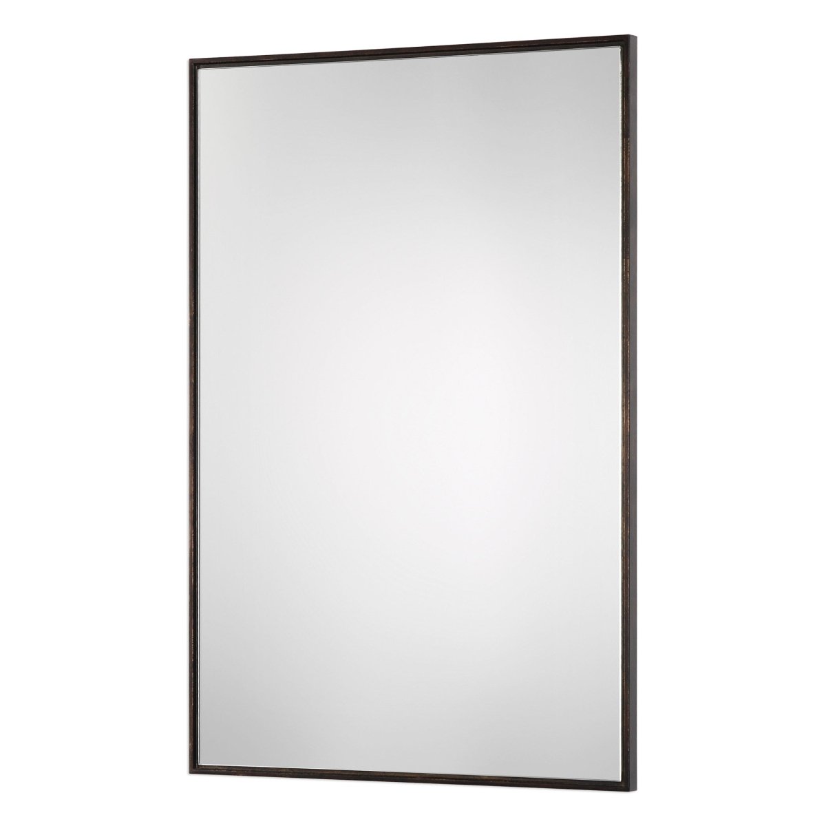 Oil Rubbed Bronze Floating Plain Mirror - Uttermost - Rectangular Mirrors by Modest Hut