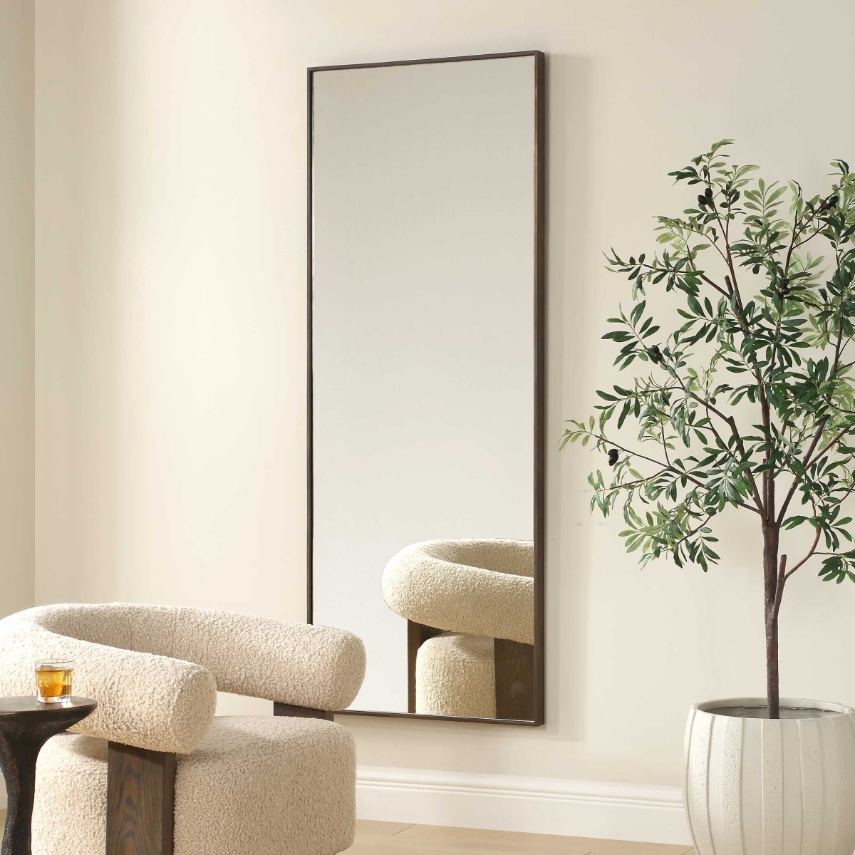 Patterson Bronze Dressing Mirror - Uttermost - Rectangular Mirrors by Modest Hut