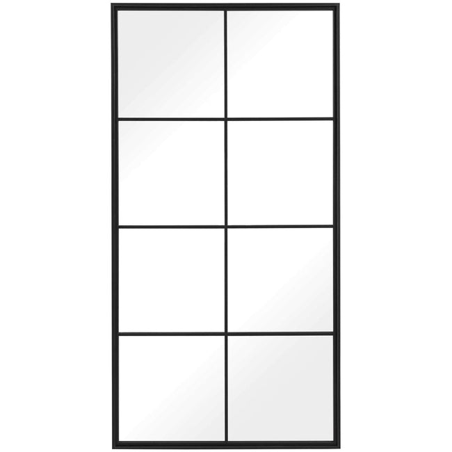 Rouse Iron Framed Window Mirror - Uttermost - Rectangular Mirrors by Modest Hut