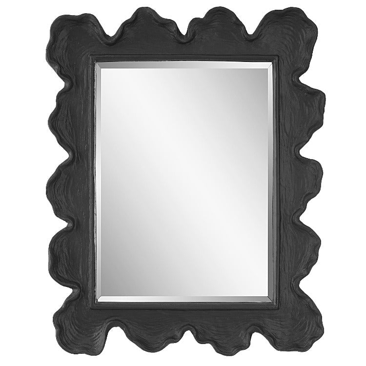 Sea Coral Black Mirror - Uttermost - Rectangular Mirrors by Modest Hut