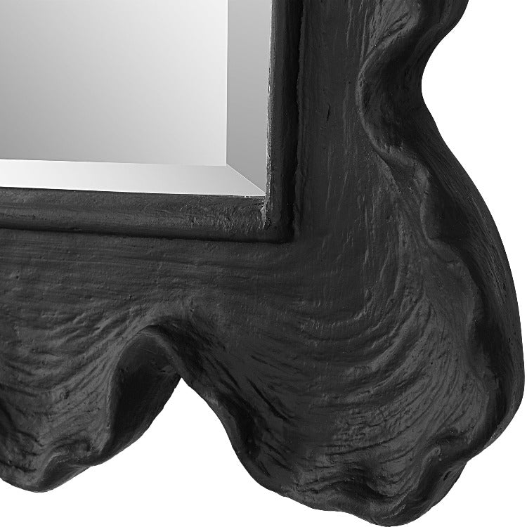 Sea Coral Black Mirror - Uttermost - Rectangular Mirrors by Modest Hut