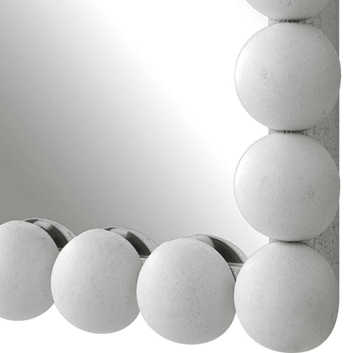 Serna White Vanity Mirror - Uttermost - Rectangular Mirrors by Modest Hut