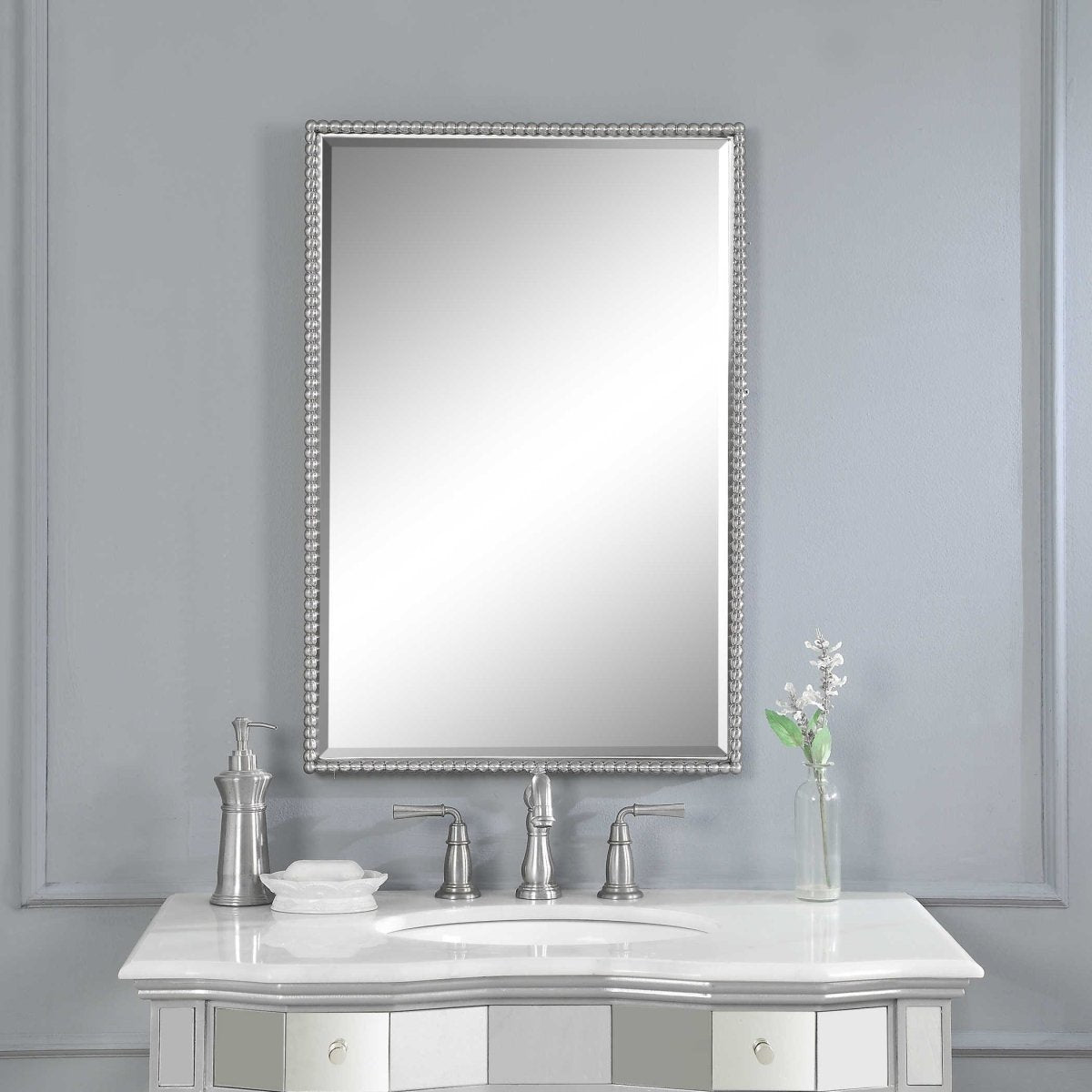 Sherise Vanity Mirror - Uttermost - Rectangular Mirrors by Modest Hut