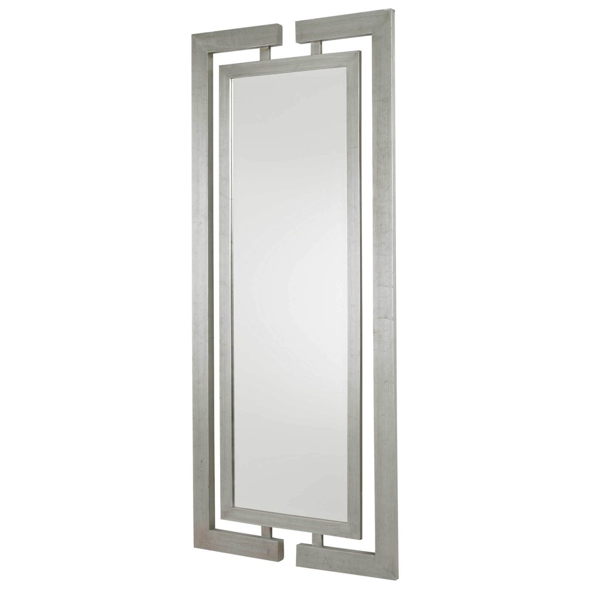 Silver Jamal Mirror - Uttermost - Rectangular Mirrors by Modest Hut