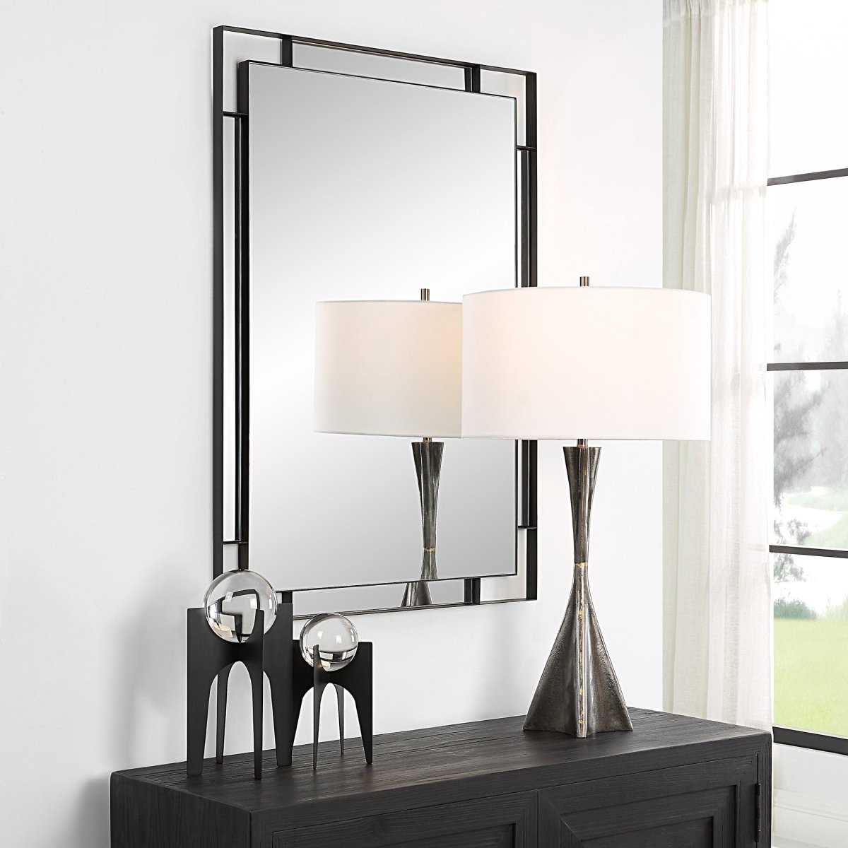 Stellan Black Mirror - Uttermost - Rectangular Mirrors by Modest Hut