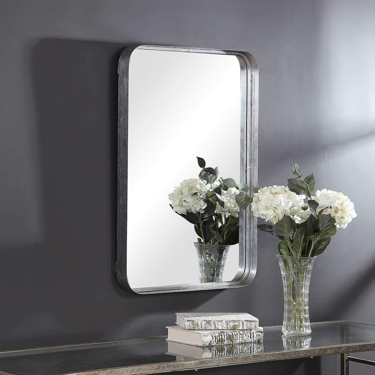 Teris Thick Metal Mirror - Uttermost - Rectangular Mirrors by Modest Hut