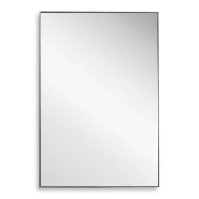 Thin Silver Simple Clean Design Frame Mirror - Uttermost - Rectangular Mirrors by Modest Hut