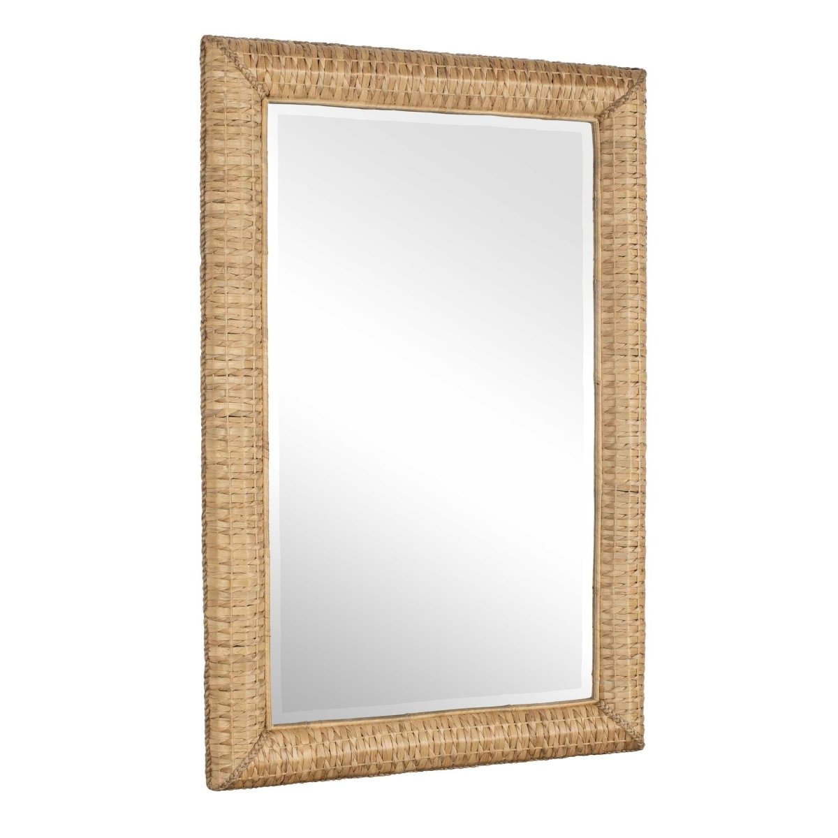 Twisted Seagrass Large Mirror - Uttermost - Rectangular Mirrors by Modest Hut