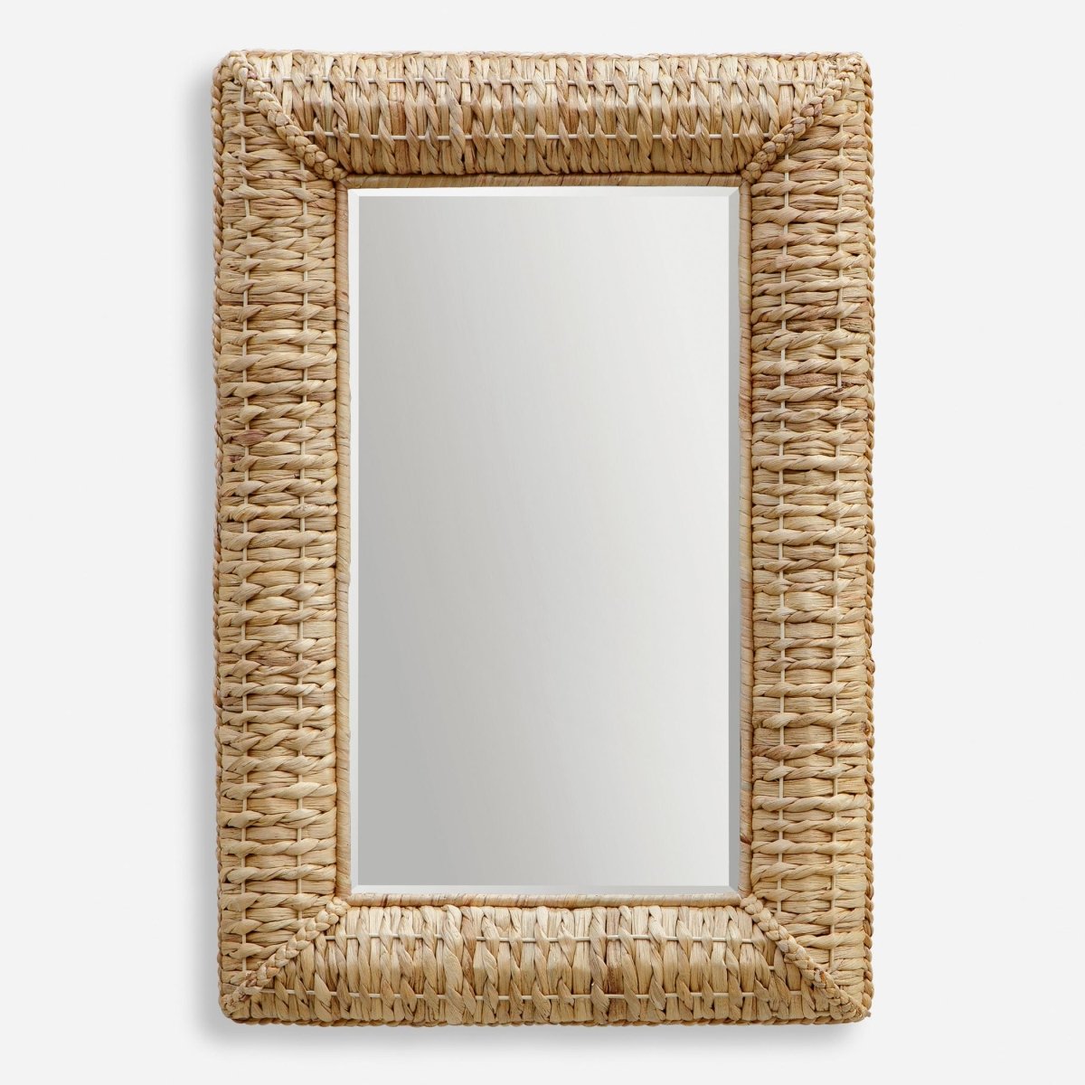 Twisted Seagrass Rectangle Mirror - Uttermost - Rectangular Mirrors by Modest Hut