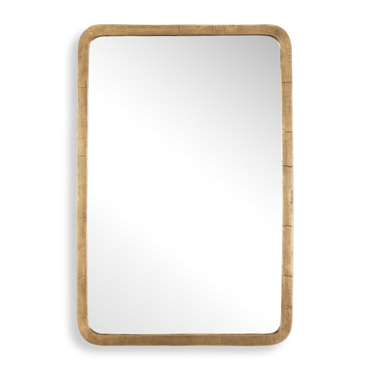 Vestry Antique Brass Mirror - Uttermost - Rectangular Mirrors by Modest Hut
