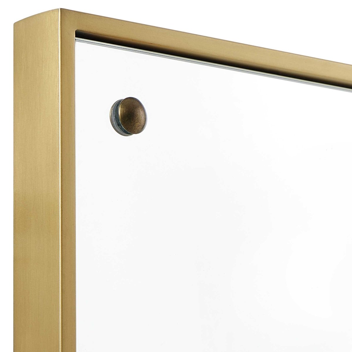 Wrenton Brass Rectangular Mirror - Uttermost - Rectangular Mirrors by Modest Hut