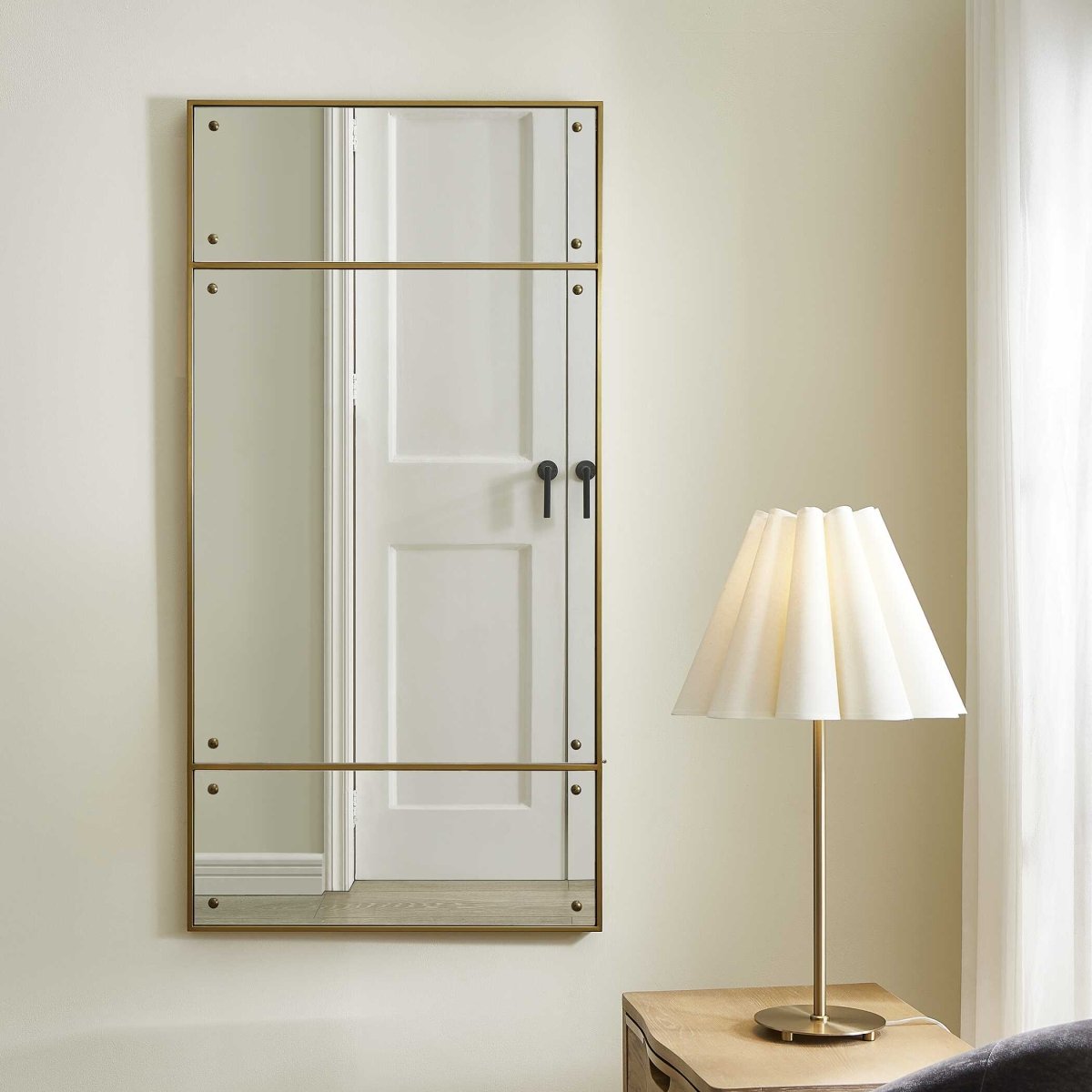 Wrenton Brass Rectangular Mirror - Uttermost - Rectangular Mirrors by Modest Hut