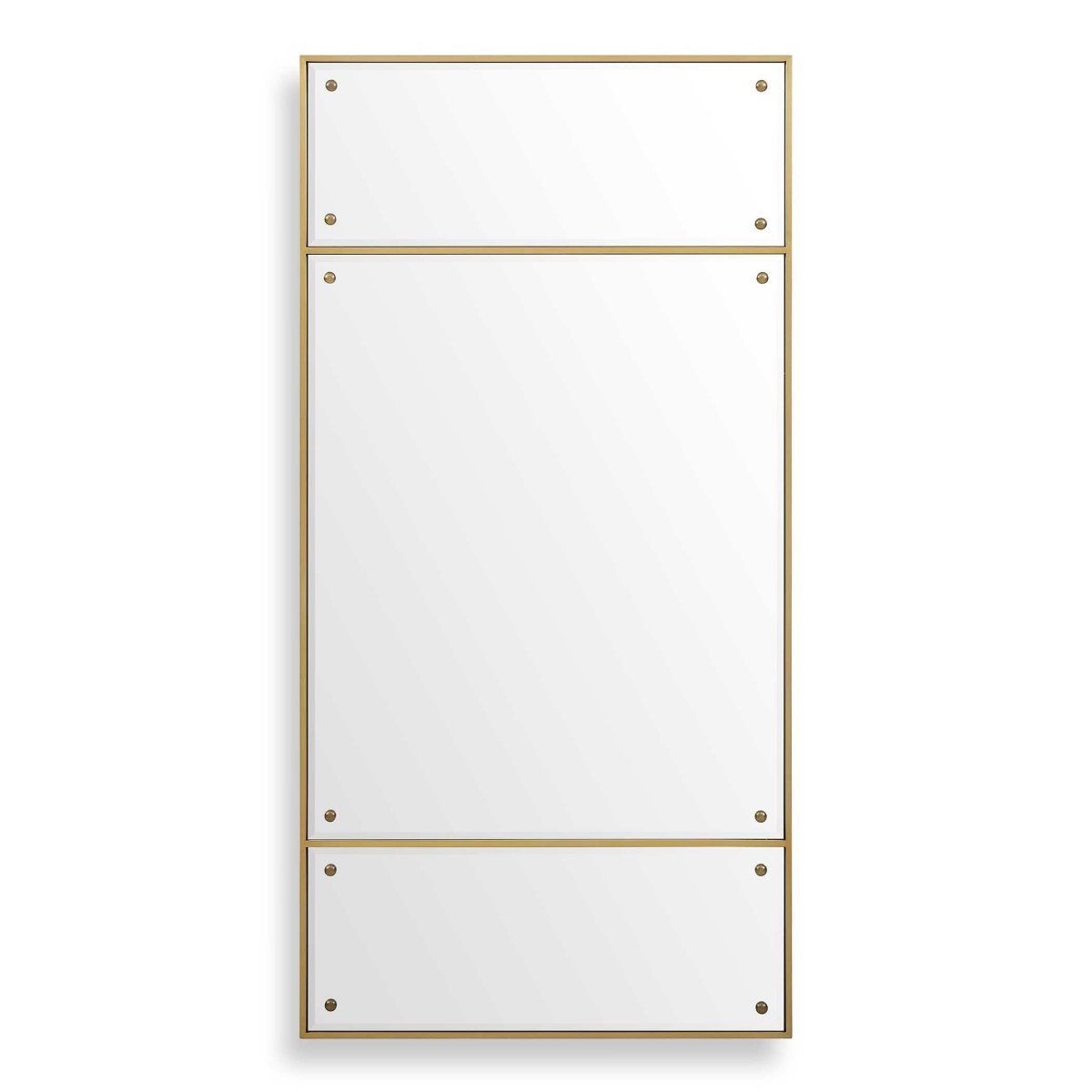 Wrenton Brass Rectangular Mirror - Uttermost - Rectangular Mirrors by Modest Hut