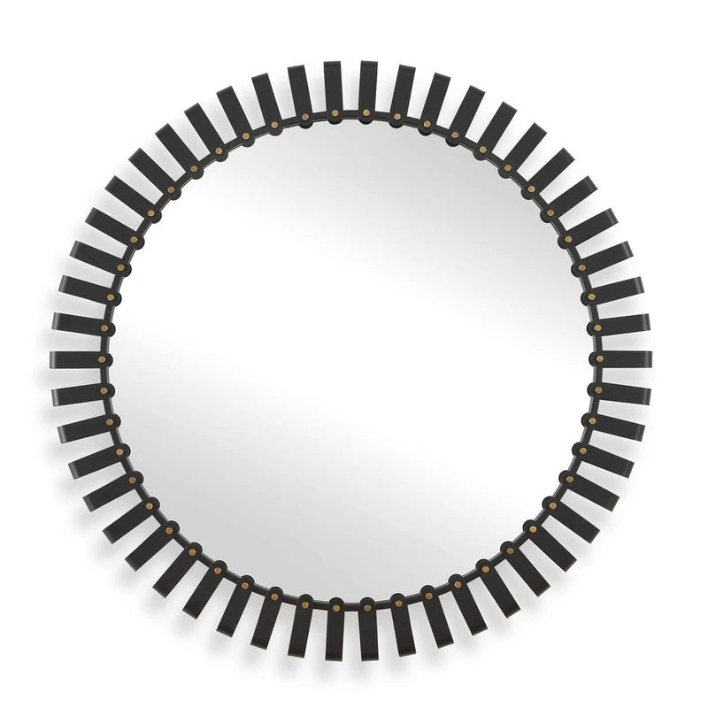 Jael Black Round Mirror - Modest Hut - Round Mirrors by Modest Hut