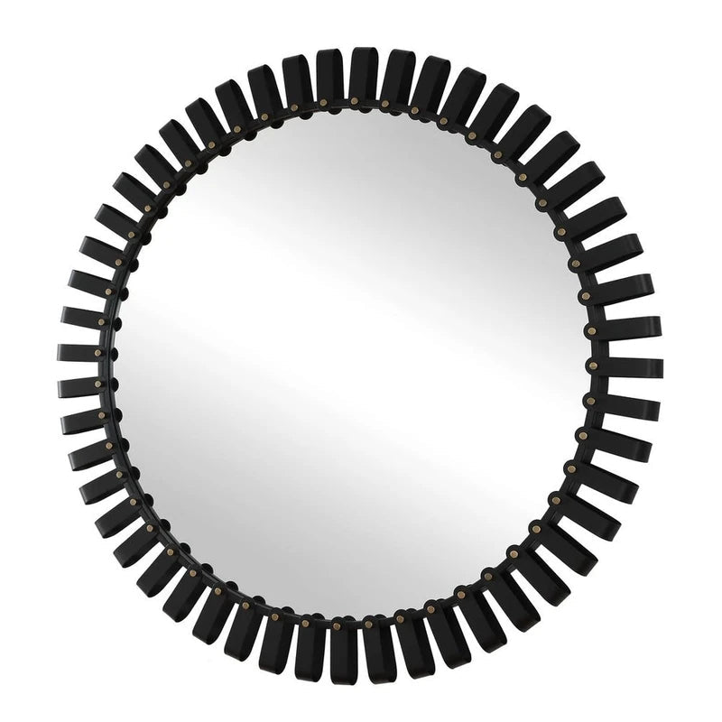 Jael Black Round Mirror - Modest Hut - Round Mirrors by Modest Hut