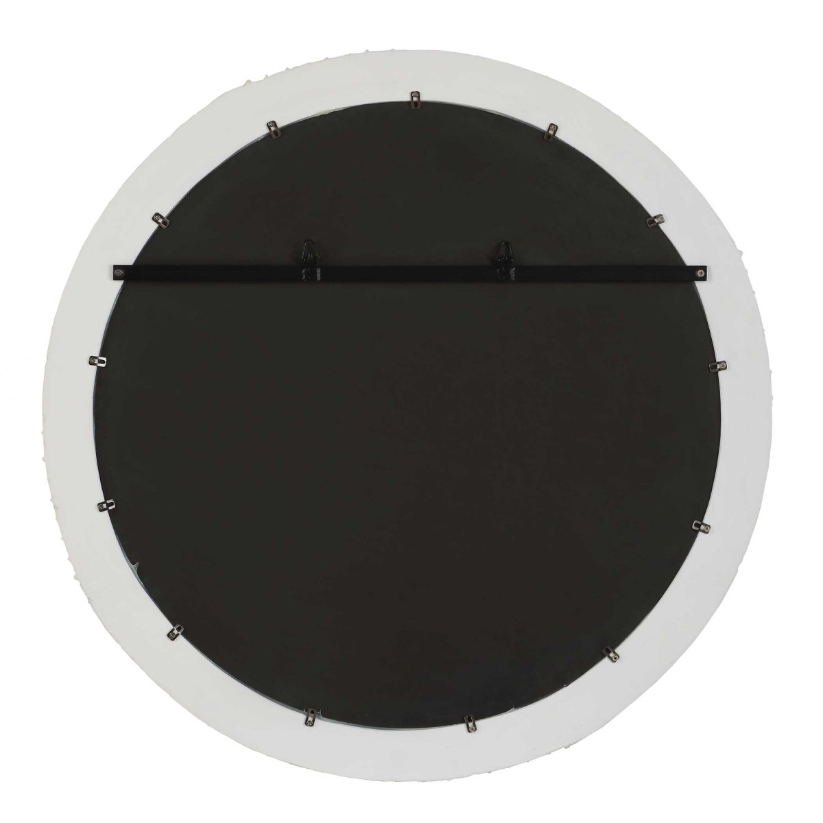 Akiko White Round Mirror - Uttermost - Round Mirrors by Modest Hut