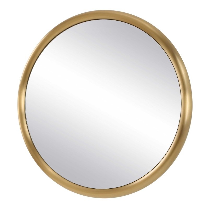Atkinson Modern Brass Round Mirror - Round Mirrors